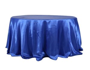 Tablecloth, Royal Blue, Satin - 120"
