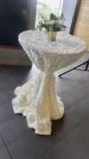 Tablecloth, Ivory Rosette - 90" x 156"