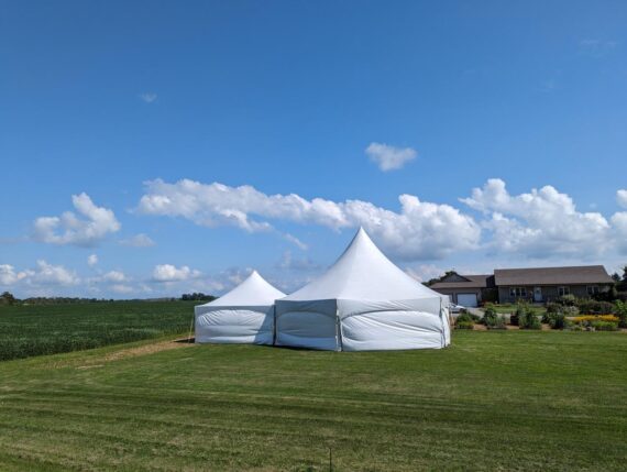 34' x 40' Hex  Marquee Frame Tent