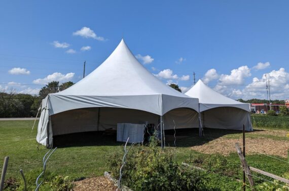 34' x 40' Hex  Marquee Frame Tent