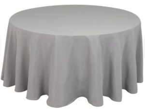 Tablecloth, Silver – 120″