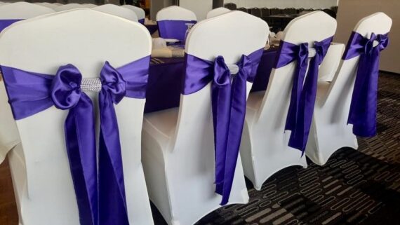 Sash - Satin, Purple #505