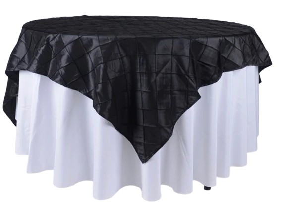 Overlay, Pintuck - Black 71" x 71" #426