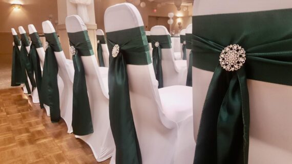 Sash - Satin, Emerald #504