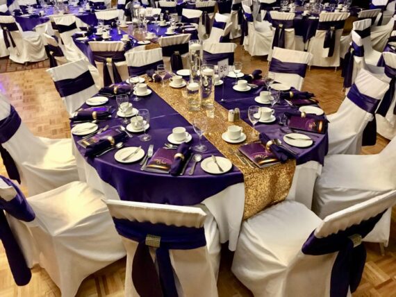 Sash - Satin, Purple #505