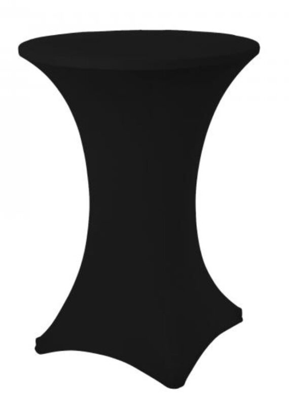 30" Round Black Spandex Cruiser