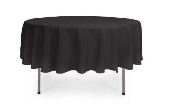 Tablecloth, Black – 108″