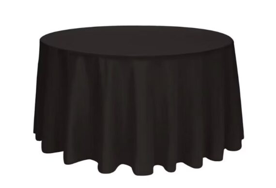 Tablecloth, Black – 120″