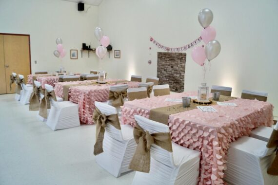 Tablecloth, Blush Petal Circle - 90" x 132"