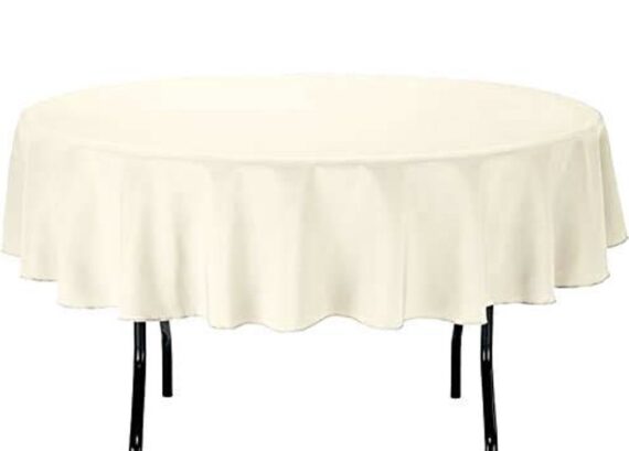 Tablecloth, Ivory – 90″