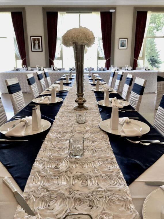 Runner, Rosette - White