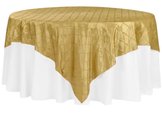 Overlay, Pintuck - Gold 71" x 71" #430