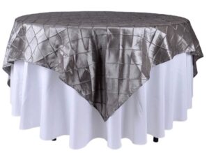 Overlay, Pintuck - Silver 71" x 71" #424