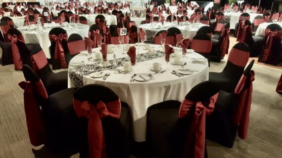 Sash - Lamour Satin, Apple Red #520