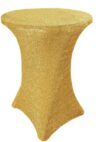 30" Round Gold Spandex Cruiser