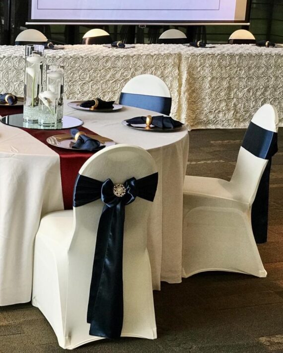 Chair Cover - Ivory, Spandex #604