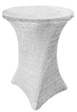 30" Round Silver Spandex Cruiser