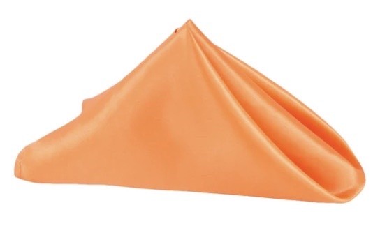 Napkins - Orange, Lamour Satin #322