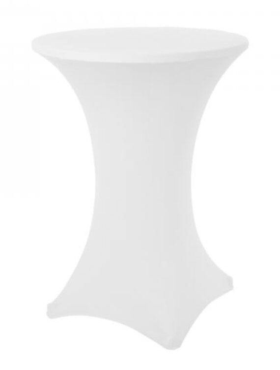30" Round White Spandex Cruiser