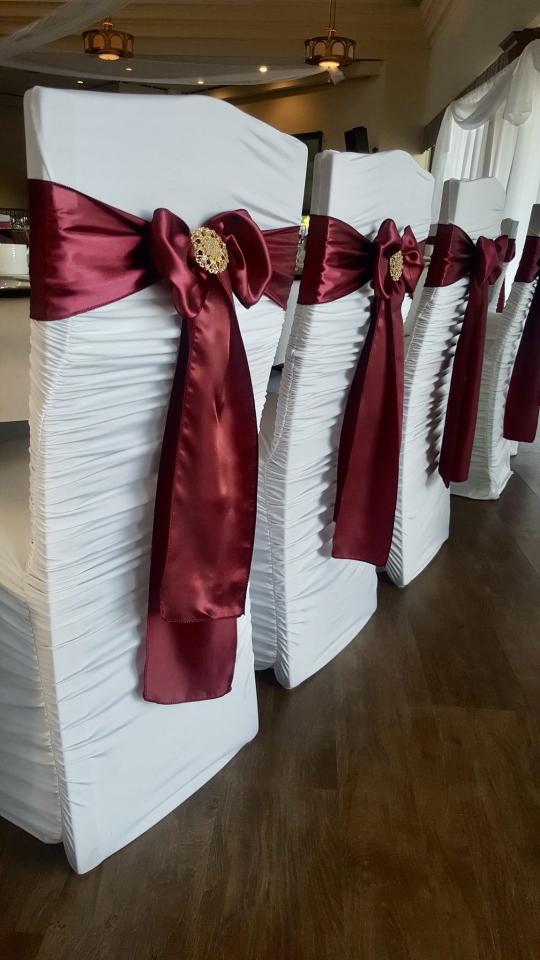 Sash - Satin, Burgundy #517