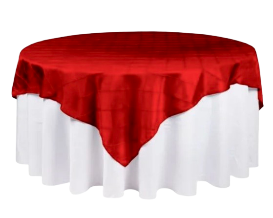 Overlay, Pintuck - Red 71" x 71" #428