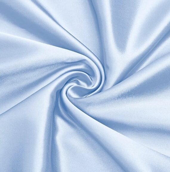 30ft - Draping Topper - Baby Blue Satin