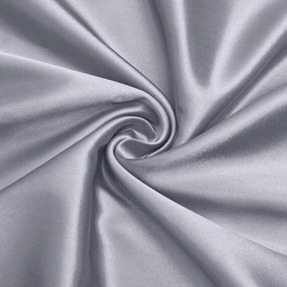 30ft - Draping Topper - Silver Satin
