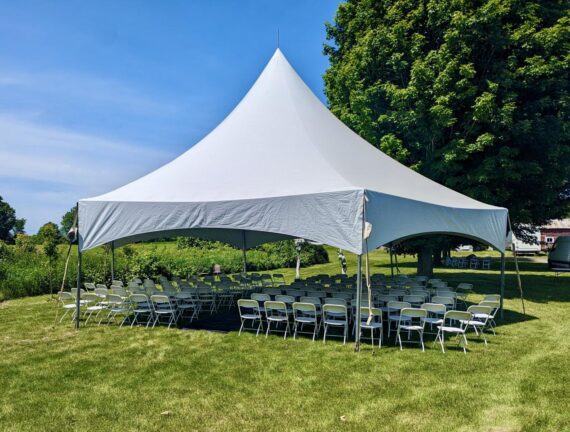 34' x 40' Hex  Marquee Frame Tent